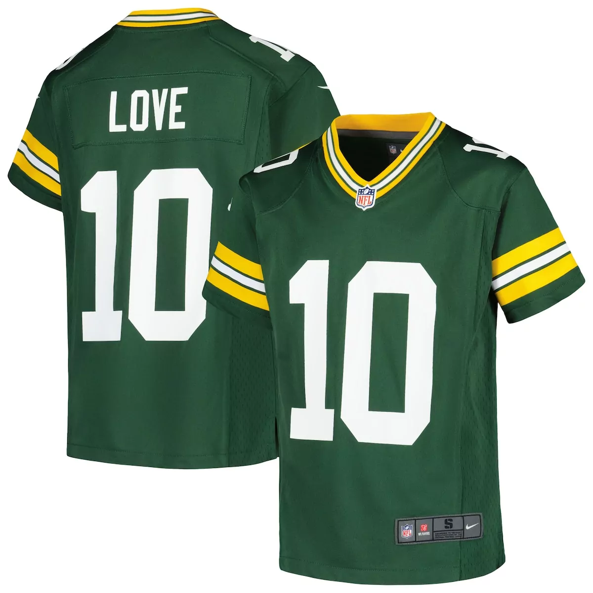 green bay packers jordan love green alternate game jersey