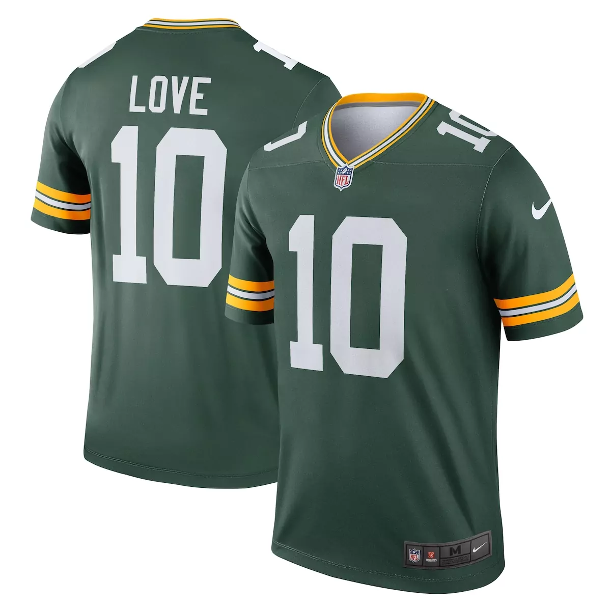green bay packers jordan love green alternate game jersey