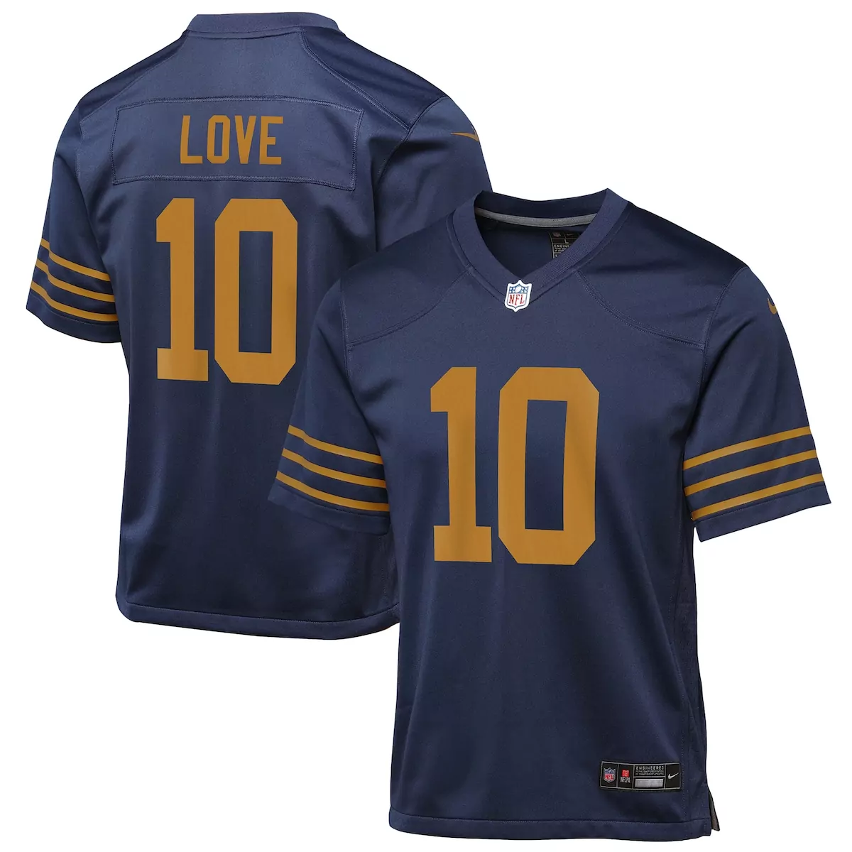 green bay packers jordan love green team vapor untouchable limited jersey