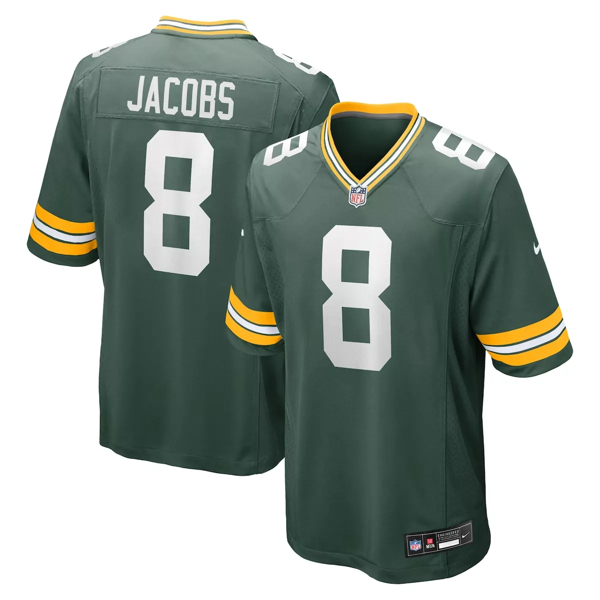 green bay packers jordan love white game jersey lyu