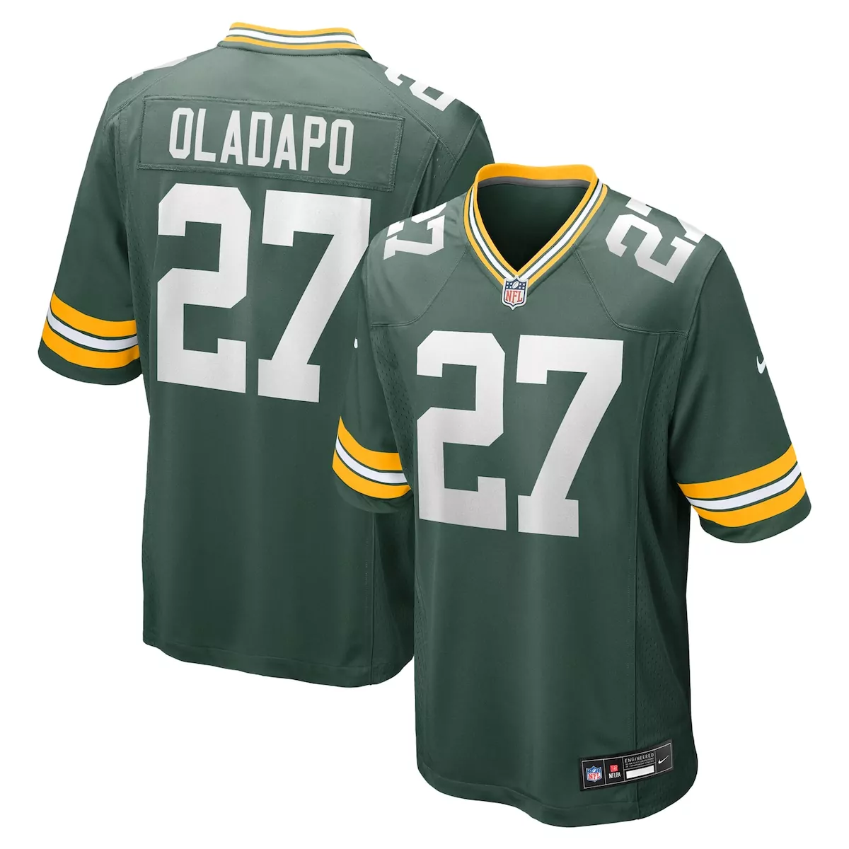 green bay packers kitan oladapo green game jersey 8yh