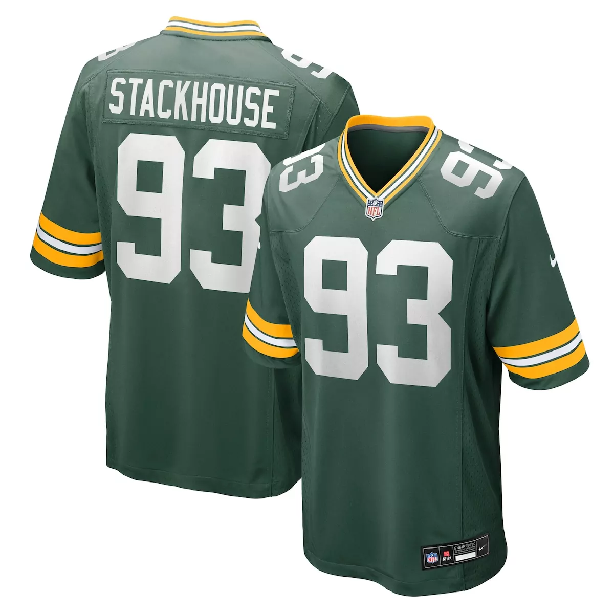 green bay packers nazir stackhouse green team game jersey 5gn
