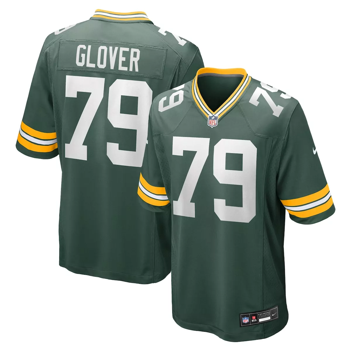 green bay packers travis glover green game jersey