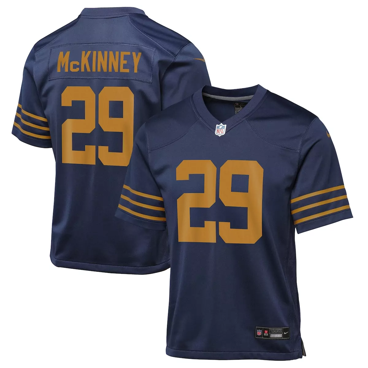 green bay packers xavier mckinney navy the 1923 classic game jersey i6k