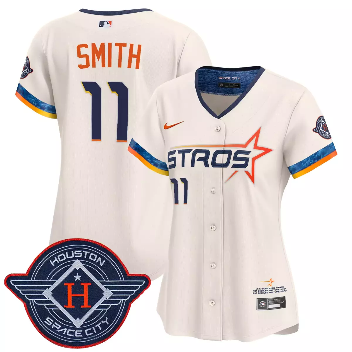 houston astros 11 smith cream jersey 2025 city connect vapor premier limited all stitched eef