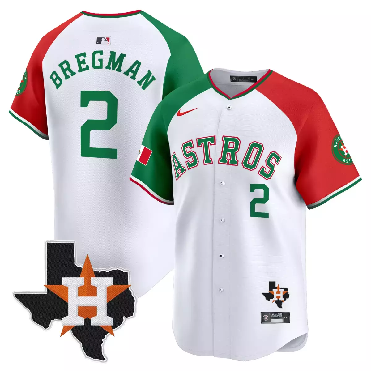 houston astros 2 jack mexico jersey mexico texas patch vapor premier limited all stitched sr5