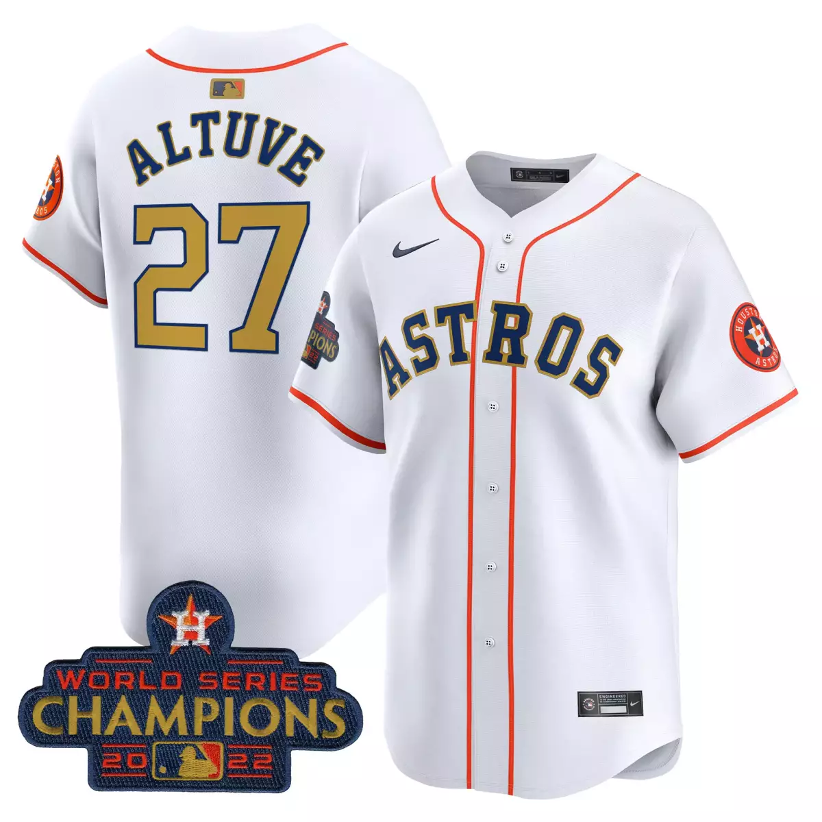 houston astros 27 altuve white gold jersey 1999 throwback 35th astrodome patch vapor premier limited v3 all stitched txc