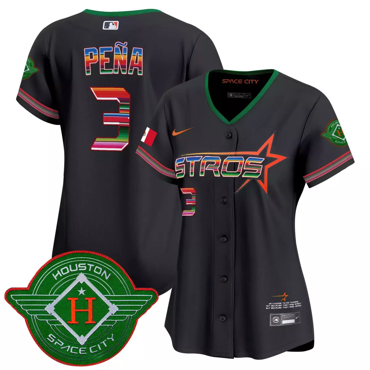 houston astros 3 pena black jersey 2025 city connect mexico vapor premier limited all stitched 8c2