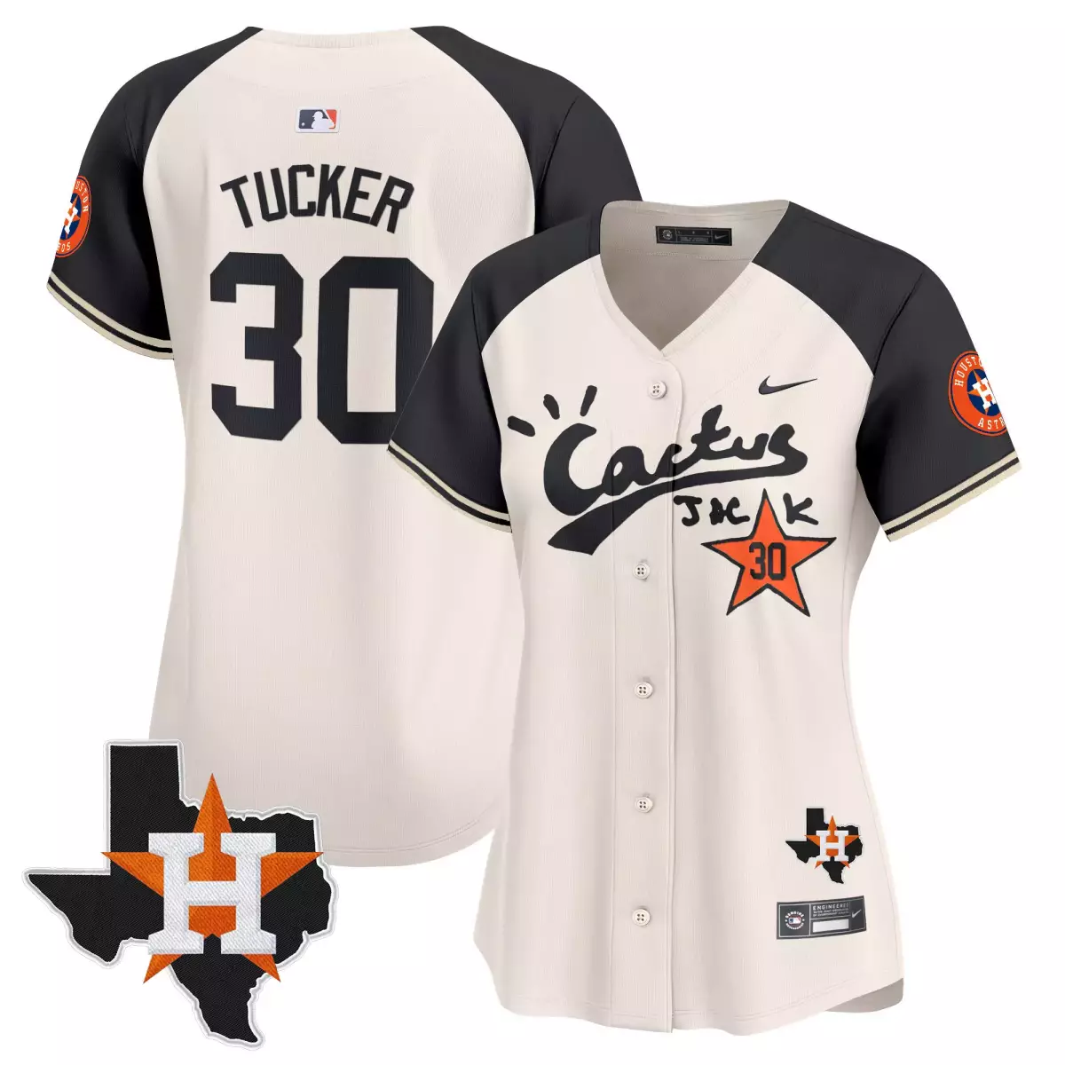 houston astros 30 tucker cream jersey cactus jack patch vapor premier limited v7 stitched 5l5