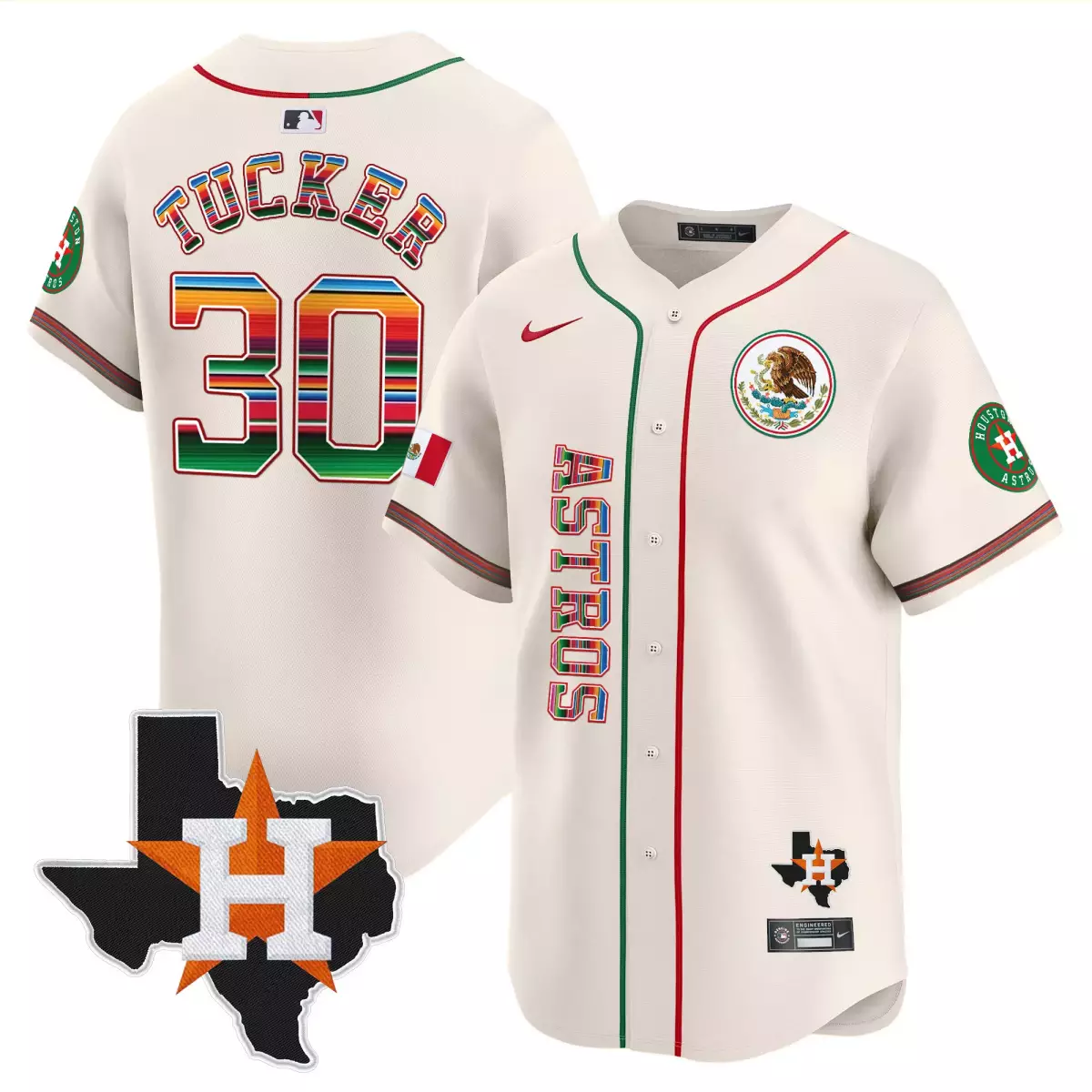 houston astros 30 tucker cream jersey mexico vapor premier limited v4 all stitched