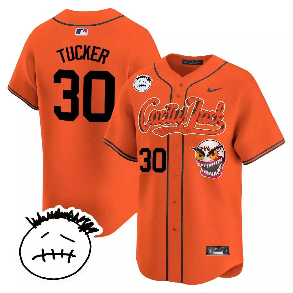 houston astros 30 tucker orange jersey cactus jack patch vapor premier limited v10 stitched dwe