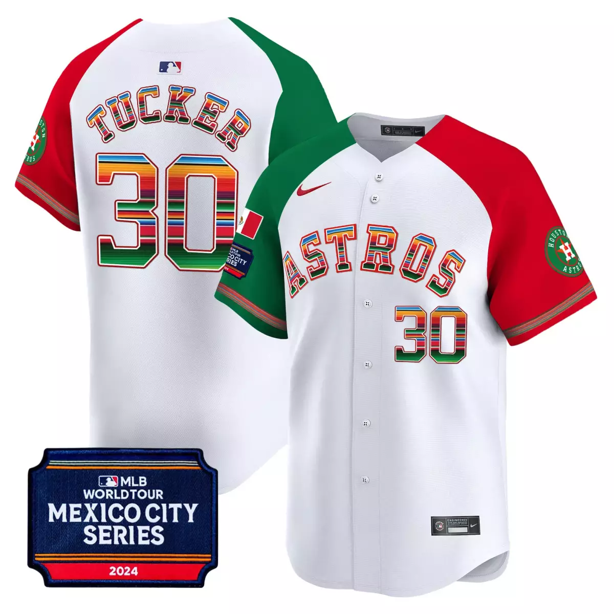 houston astros 30 tucker white jersey 2024 jackie robinson patch vapor premier limited all stitched ffl