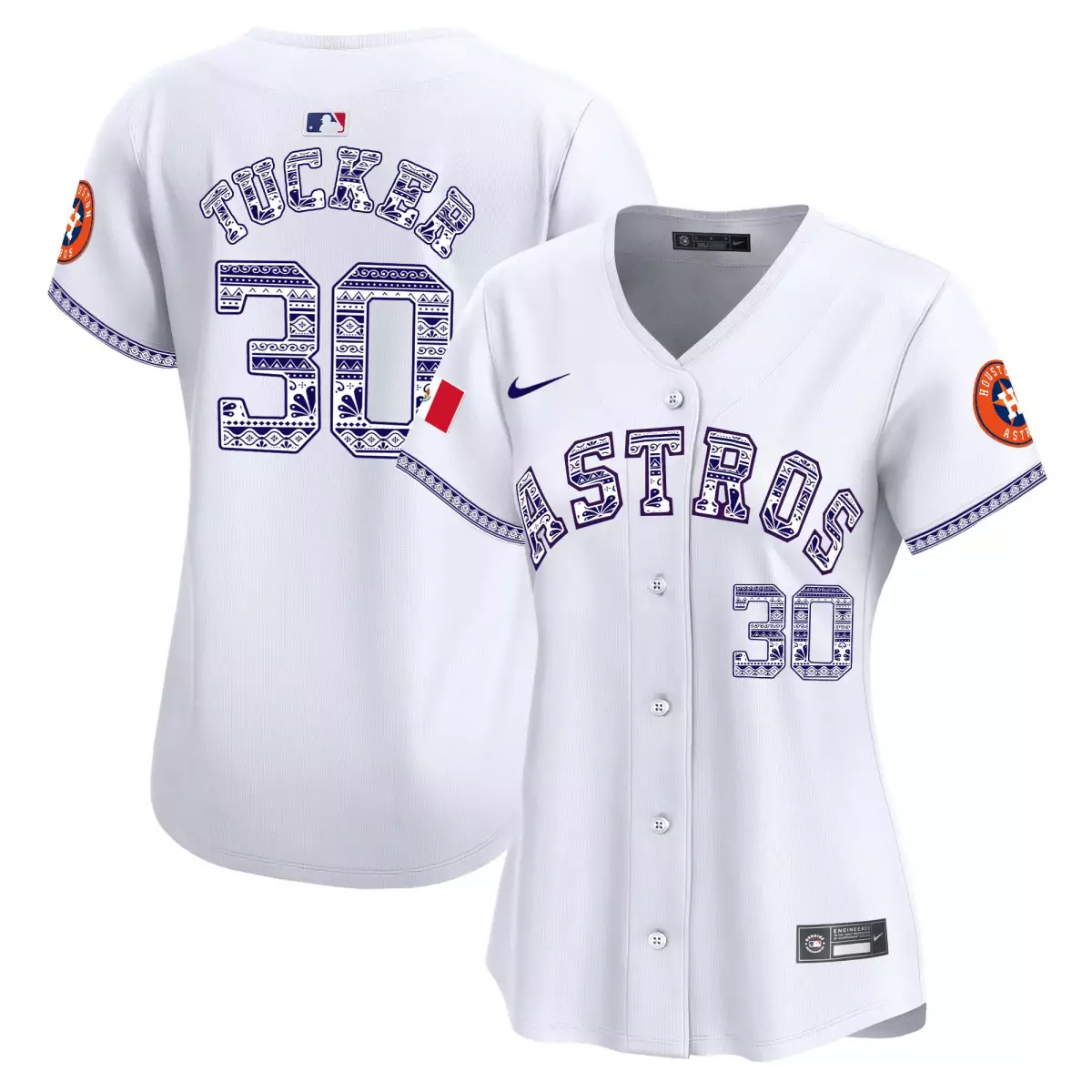 houston astros 30 tucker white jersey mexico vapor premier limited v2 all stitched 3y