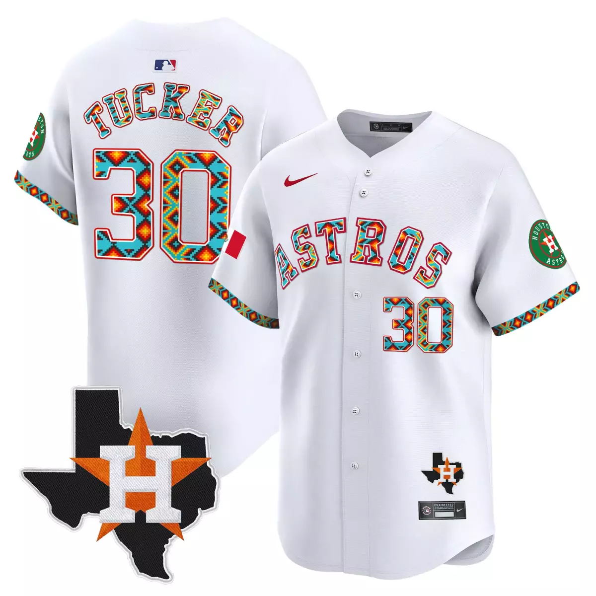 houston astros 30 tucker white jersey mexico vapor premier limited v2 all stitched 3y