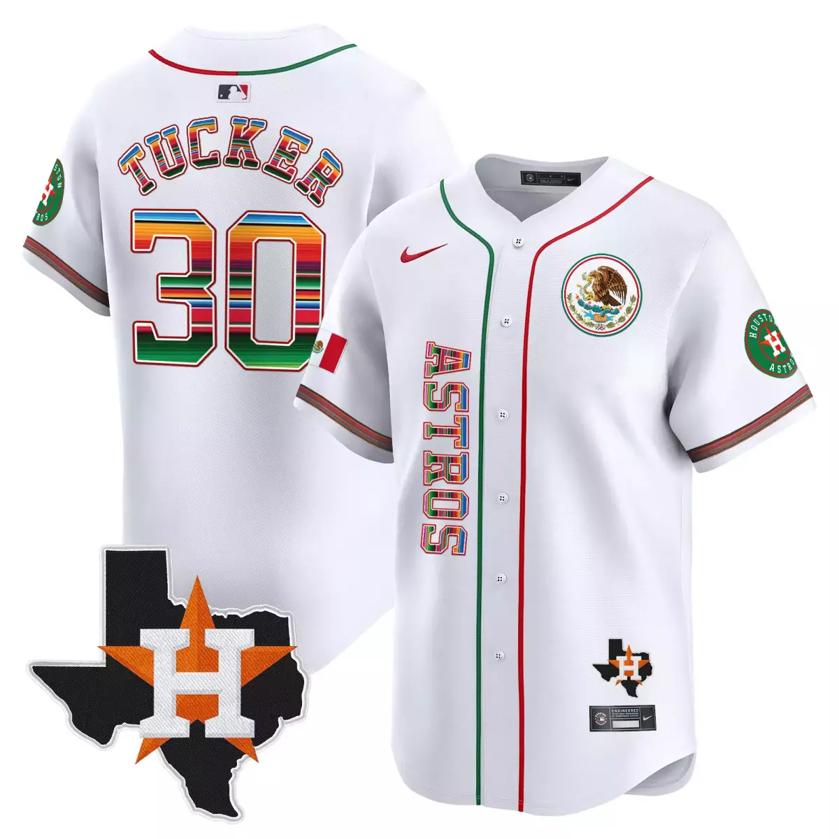 houston astros 30 tucker white jersey mexico vapor premier limited v4 all stitched 6qh