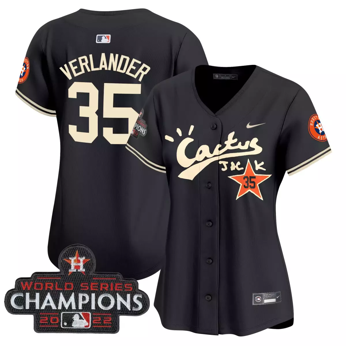 houston astros 35 verlander black jersey 2024 mexico city series patch vapor premier limited all stitched