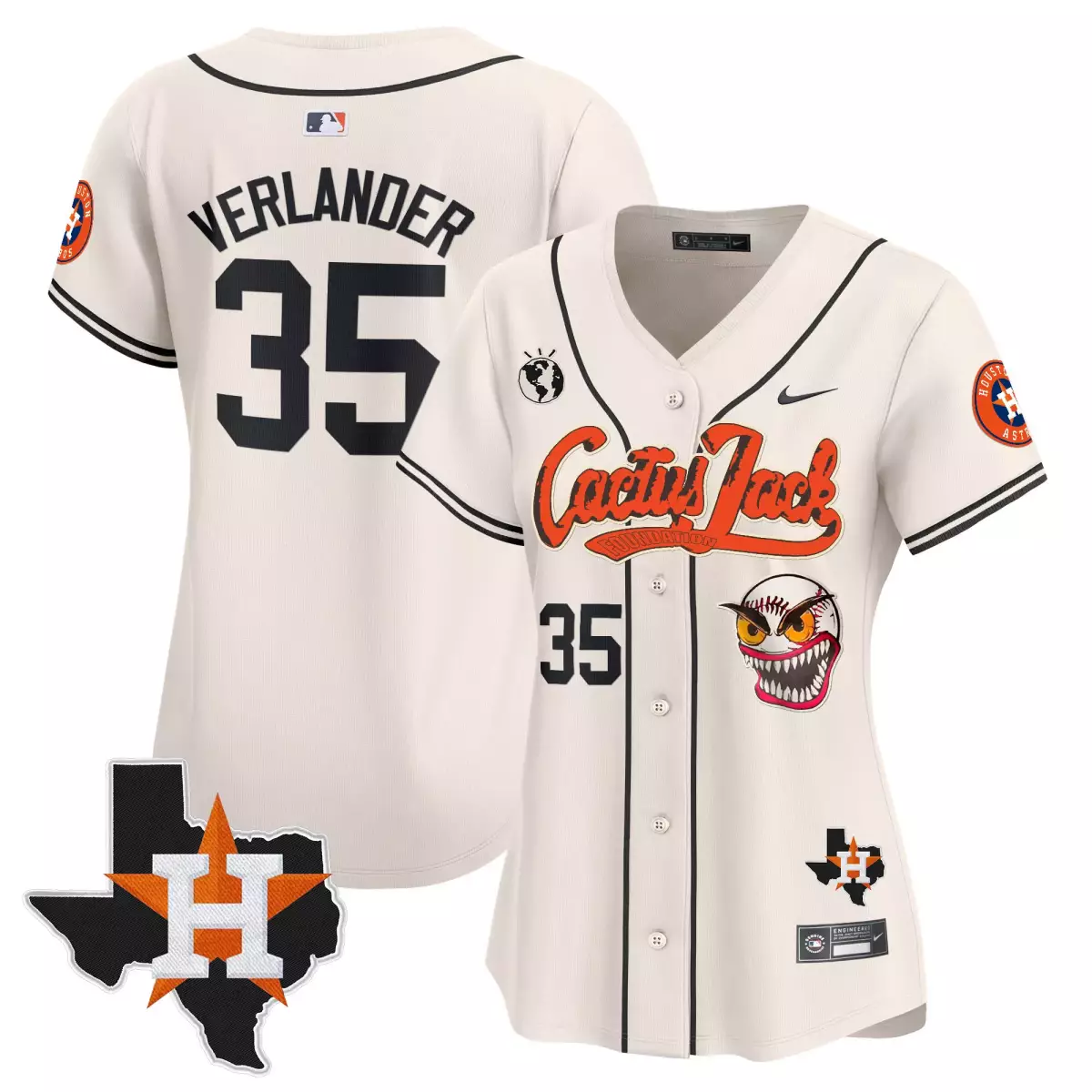 houston astros 35 verlander cream jersey cactus jack patch vapor premier limited v6 stitched yy9