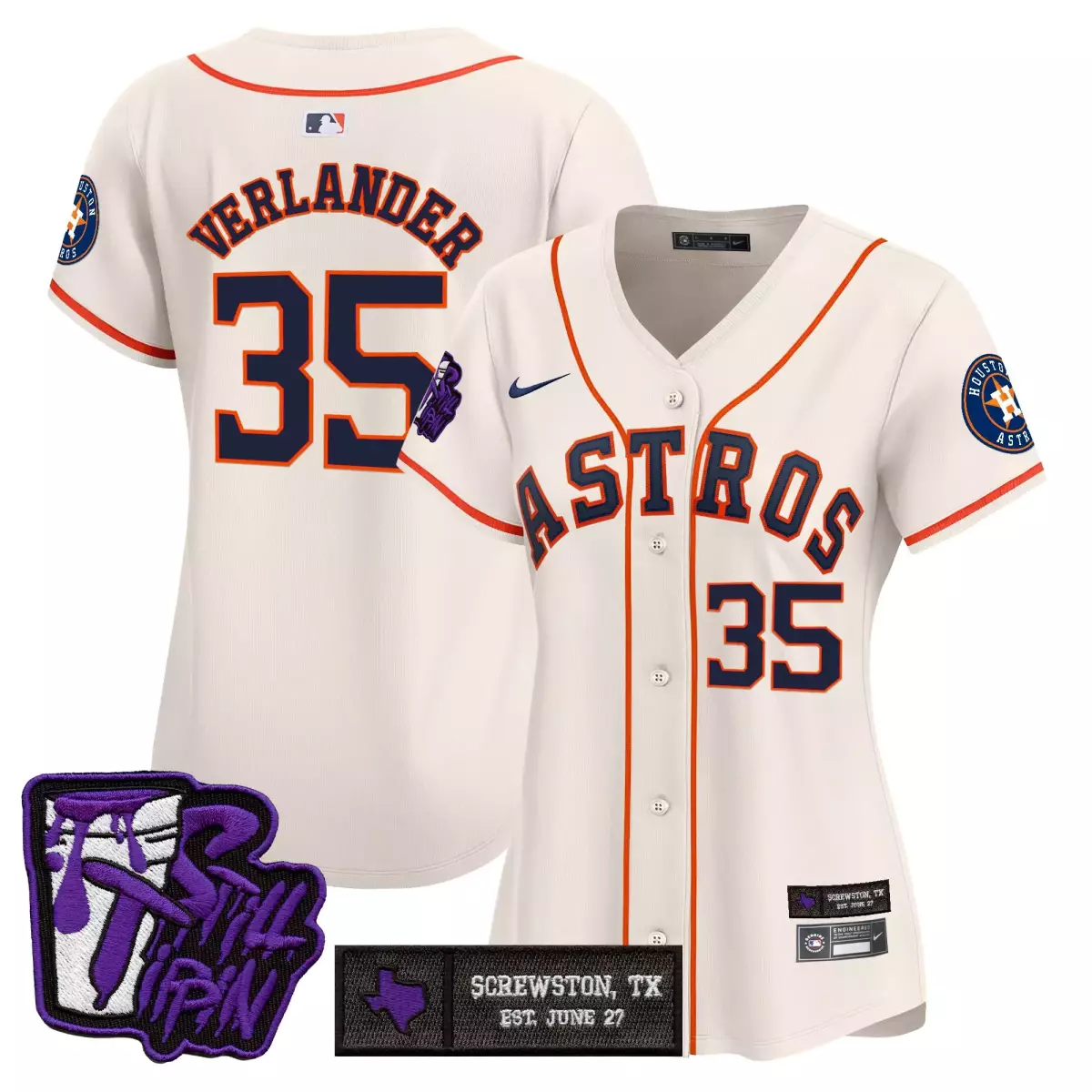 houston astros 35 verlander cream jersey cactus jack style vapor premier limited v2 stitched 918