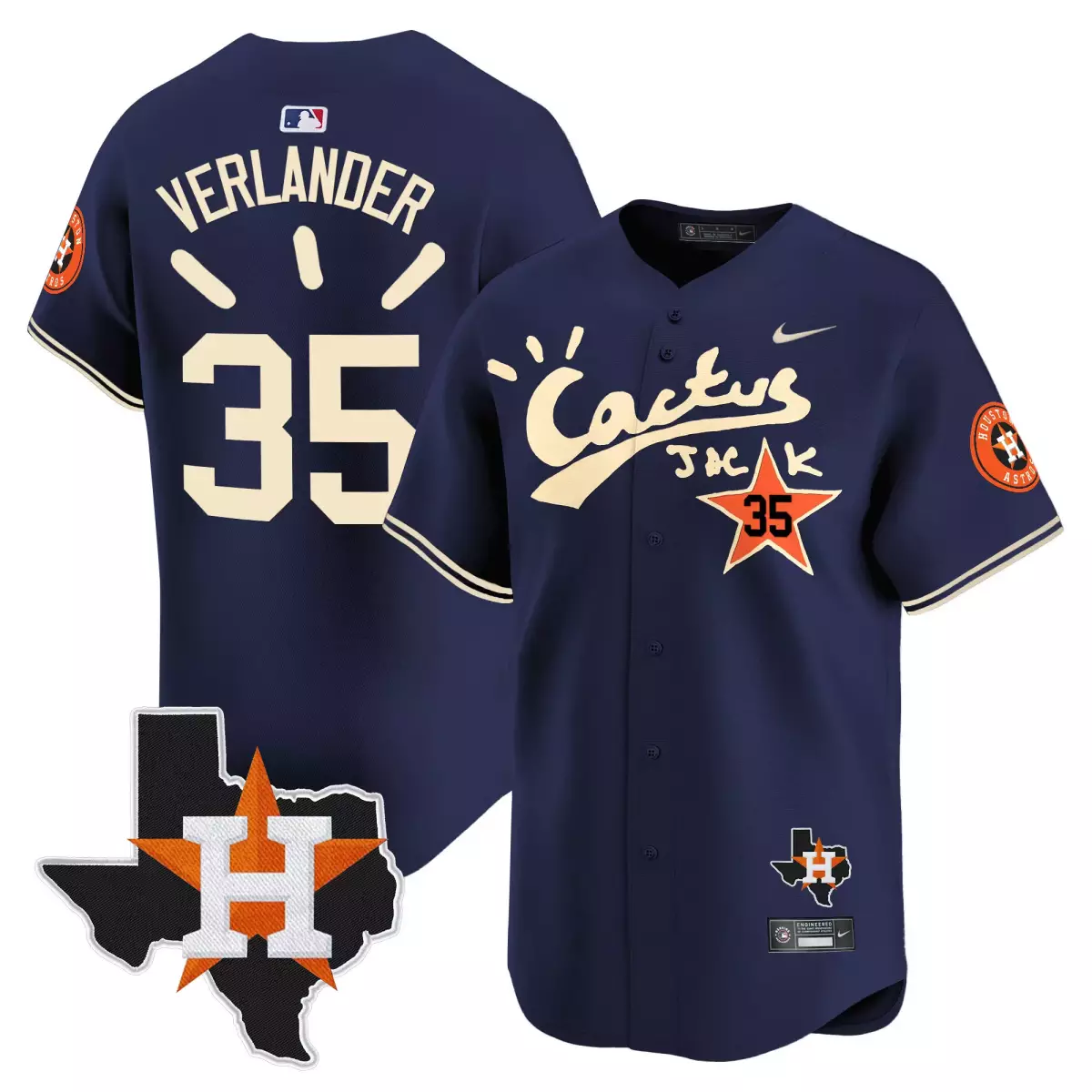 houston astros 35 verlander navy jersey cactus jack patch vapor premier limited v10 stitched axy