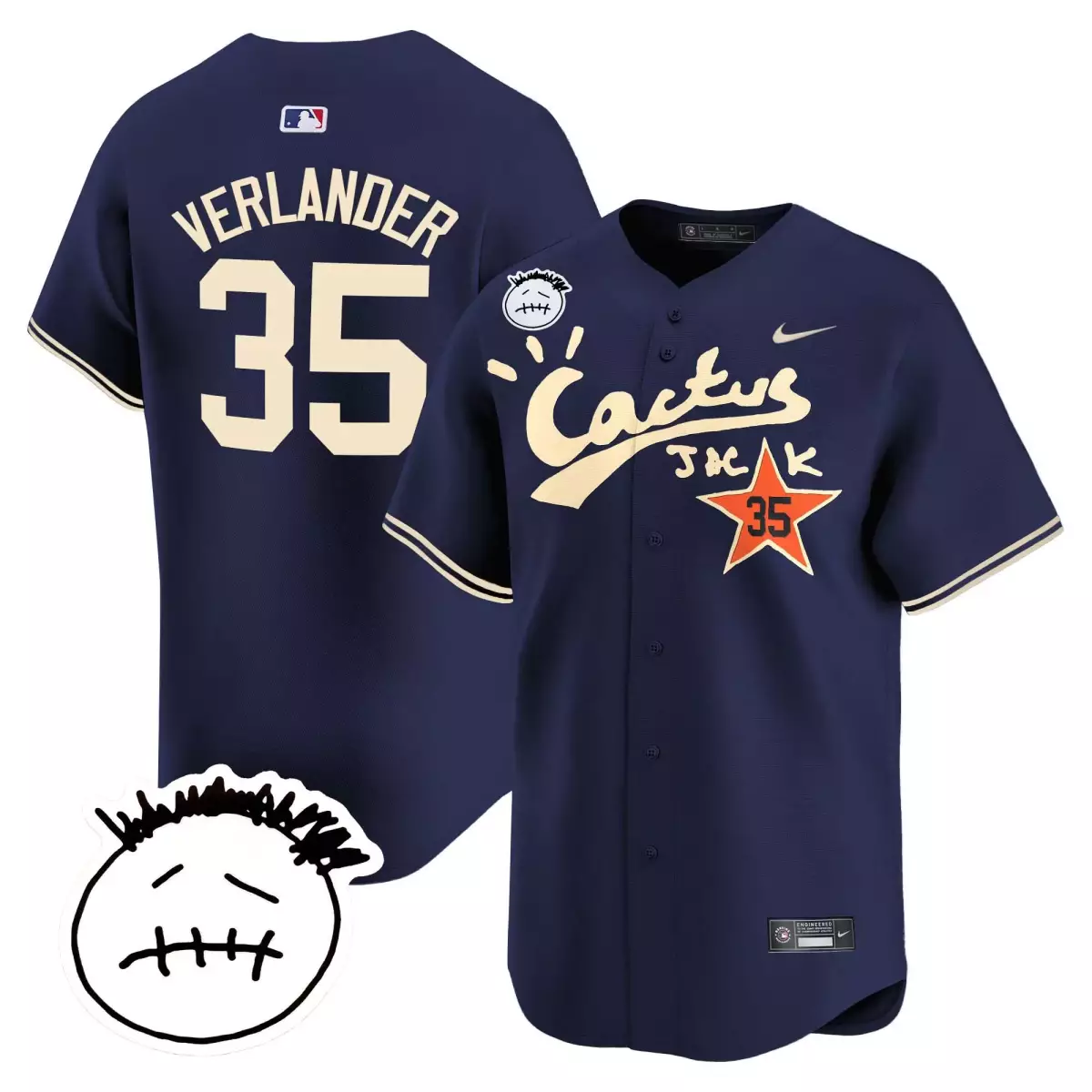 houston astros 35 verlander navy jersey cactus jack patch vapor premier limited v5 stitched