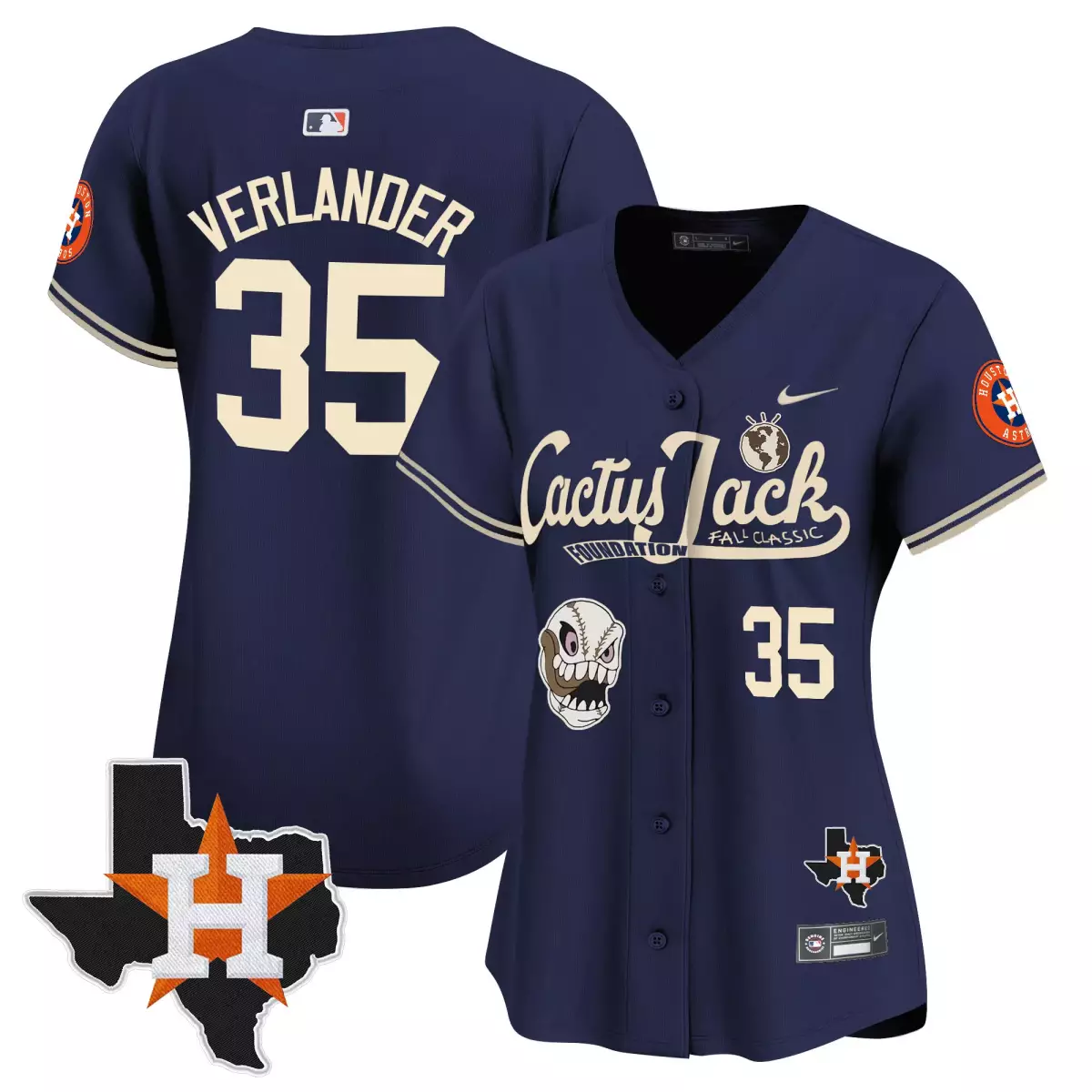 houston astros 35 verlander navy jersey cactus jack patch vapor premier limited v8 stitched ryk