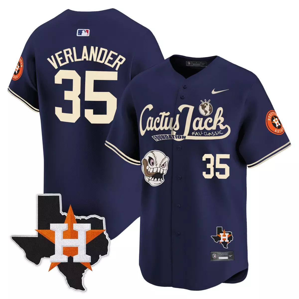 houston astros 35 verlander navy jersey cactus jack patch vapor premier limited v8 stitched ryk