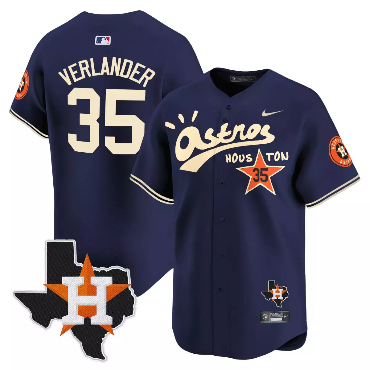 houston astros 35 verlander navy jersey cactus jack patch vapor premier limited v8 stitched ryk