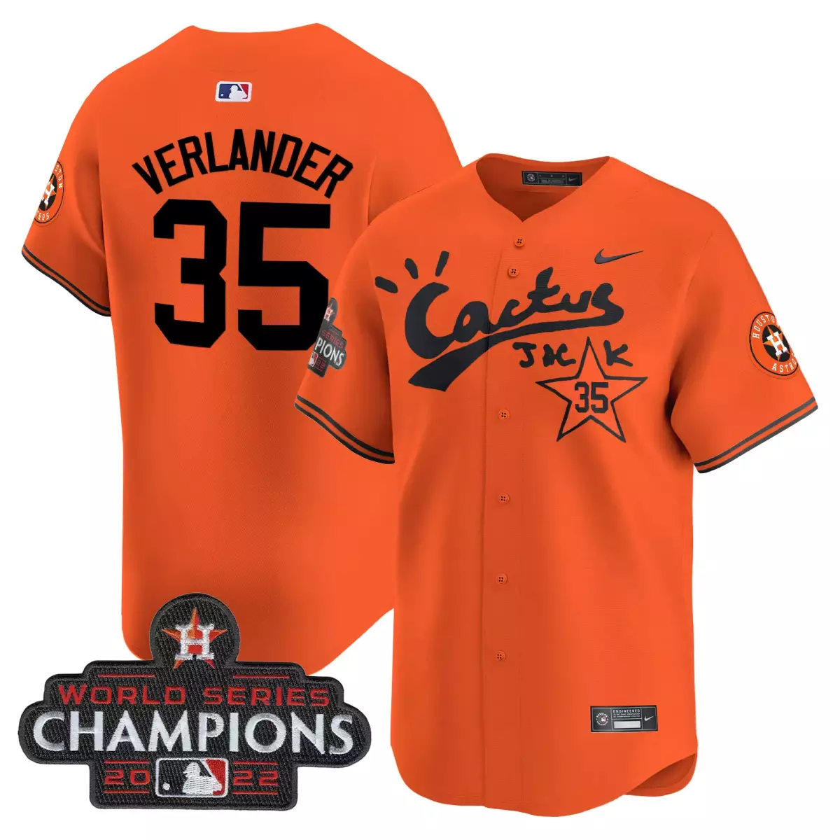 houston astros 35 verlander orange jersey cactus jack champions patch vapor premier limited all stitched 9oq