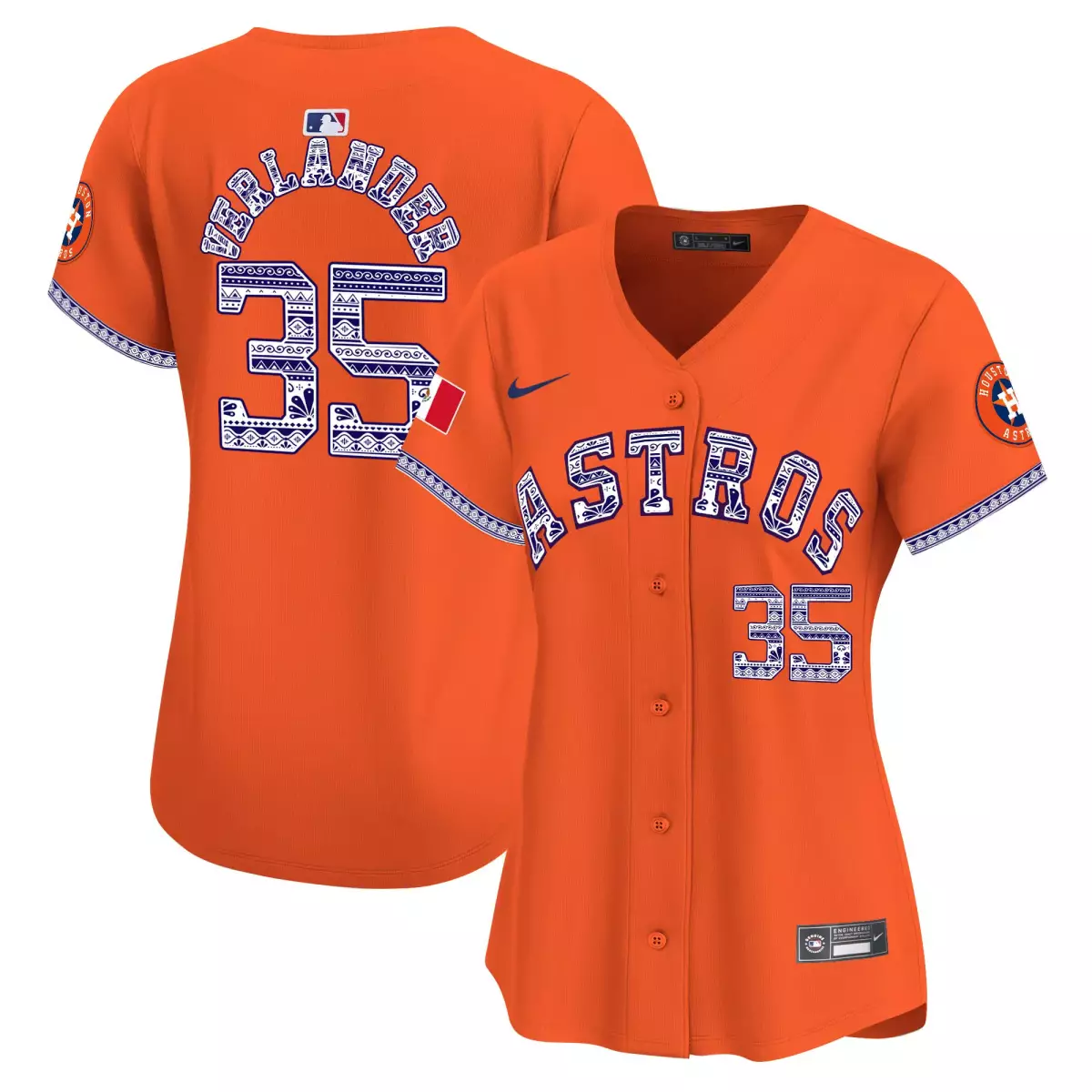 houston astros 35 verlander orange jersey mexico vapor premier limited v2 all stitched hzl