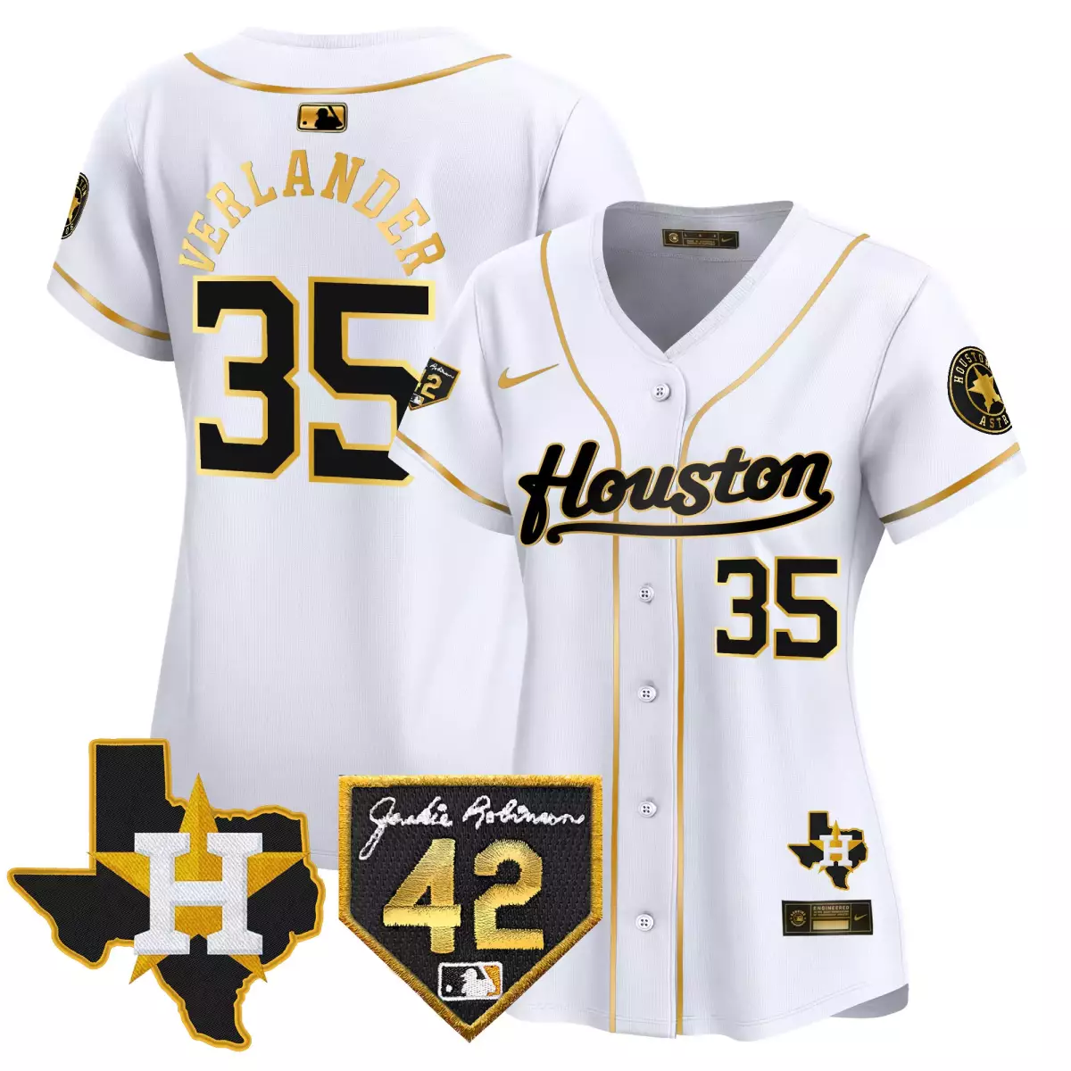 houston astros 35 verlander white gold jersey 2024 jackie robinson patch vapor premier limited all stitched 9at