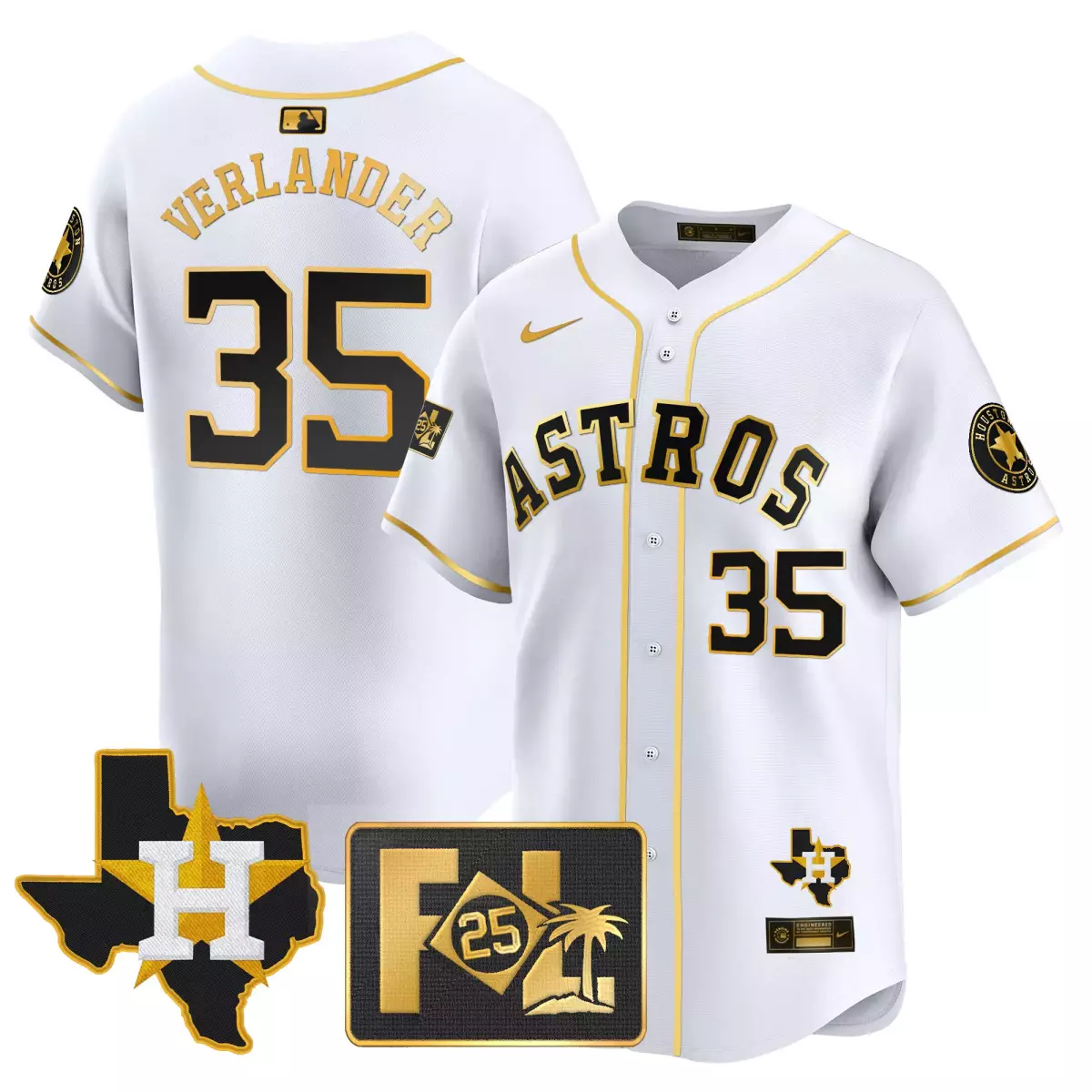 houston astros 35 verlander white gold jersey 2024 jackie robinson patch vapor premier limited all stitched 9at