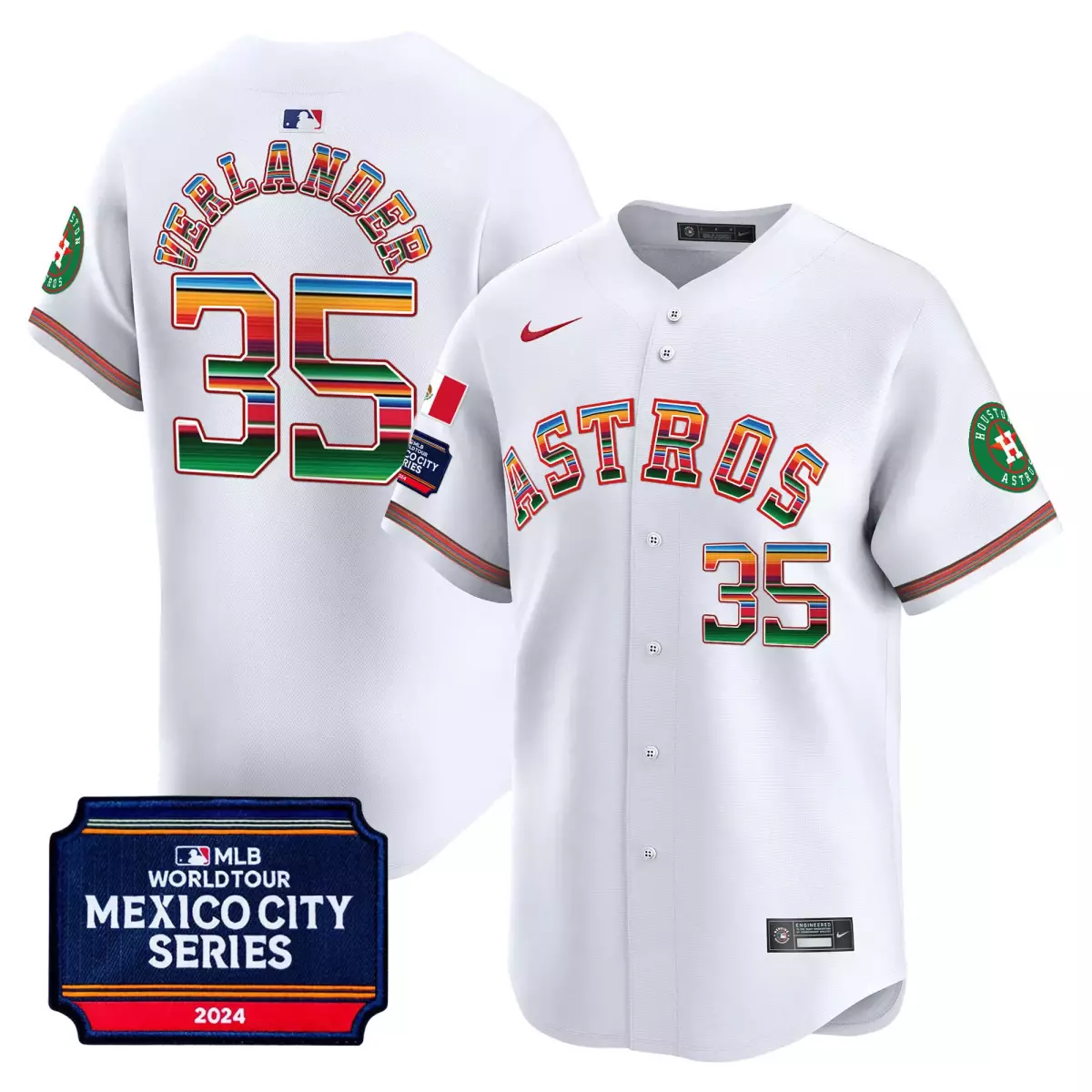 houston astros 35 verlander white jersey 2024 jackie robinson patch vapor premier limited all stitched lpz