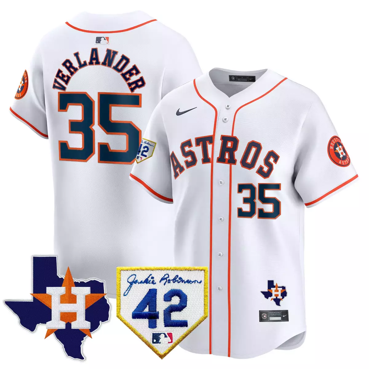 houston astros 35 verlander white jersey 2024 jackie robinson patch vapor premier limited all stitched lpz