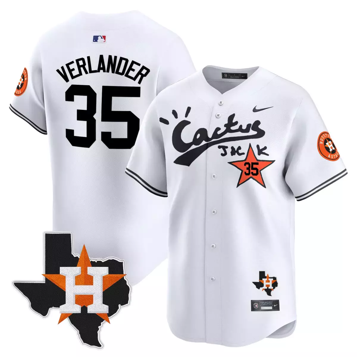 houston astros 35 verlander white jersey cactus jack patch vapor premier limited v7 stitched ig0