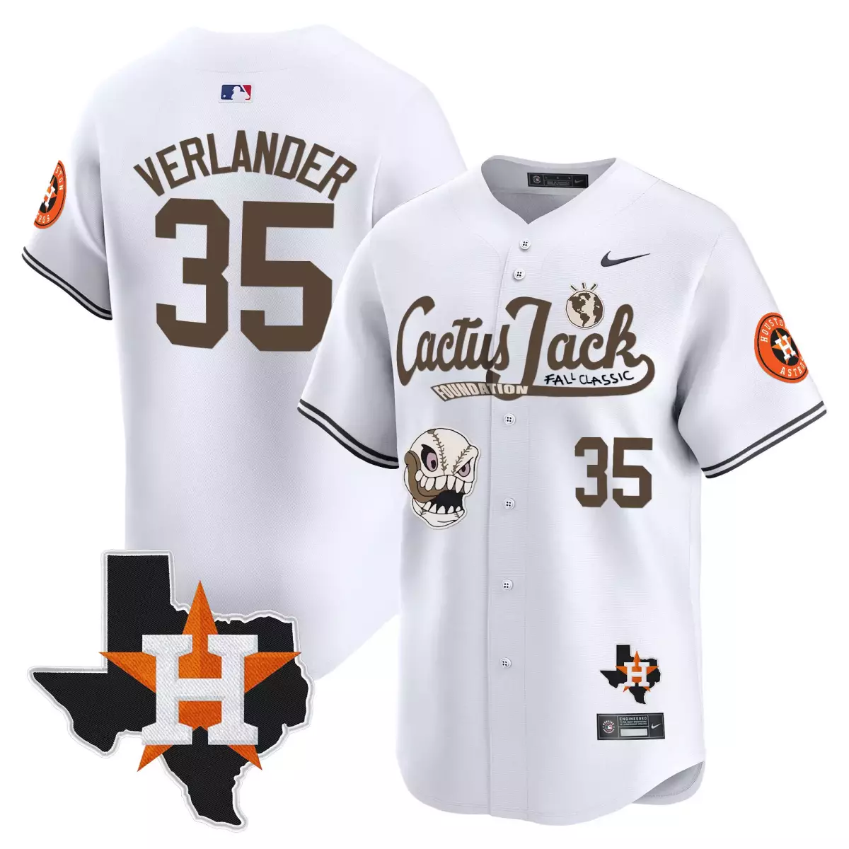 houston astros 35 verlander white jersey cactus jack patch vapor premier limited v7 stitched ig0
