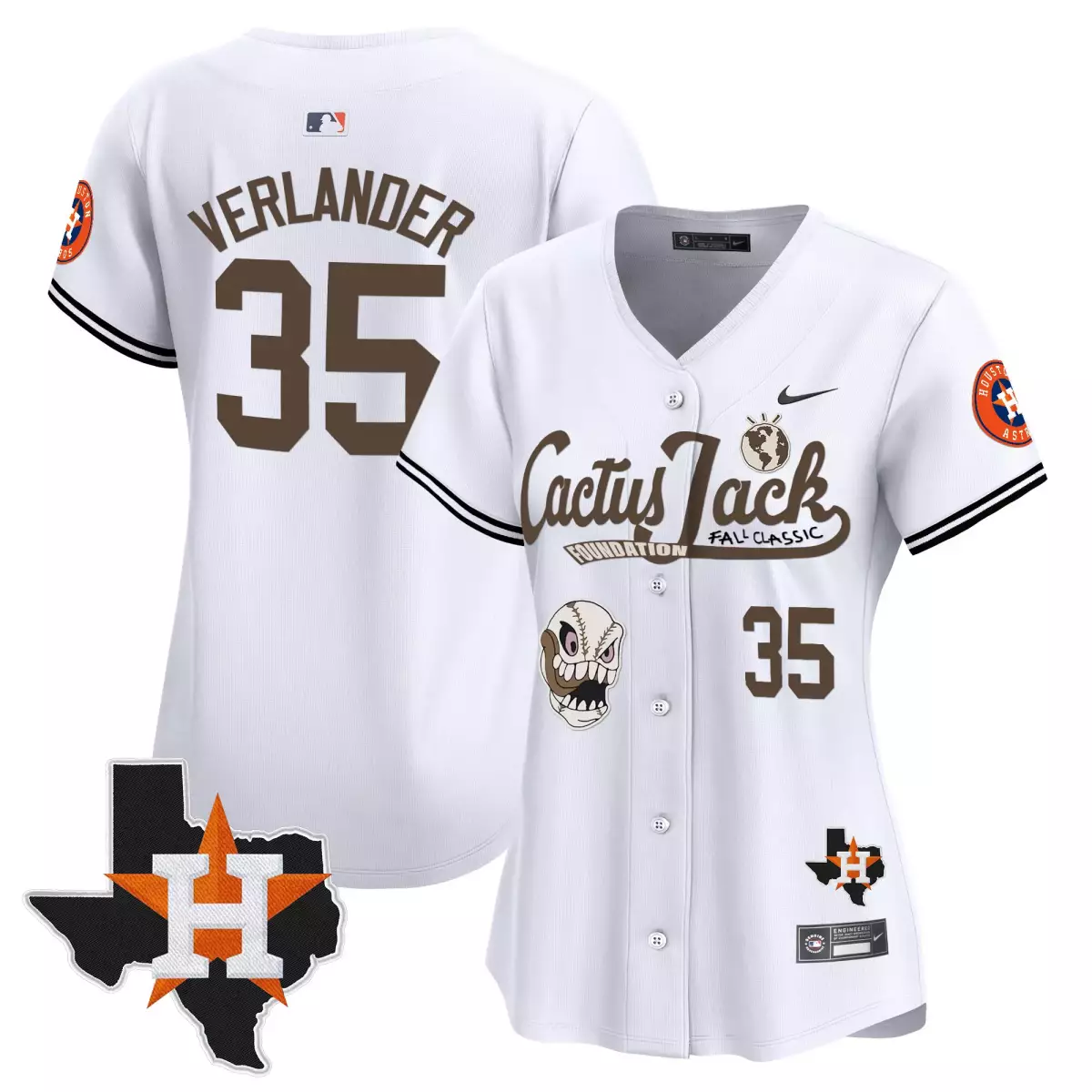 houston astros 35 verlander white jersey cactus jack patch vapor premier limited v7 stitched ig0