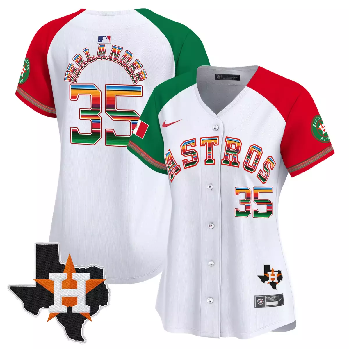 houston astros 35 verlander white jersey mexico texas patch vapor premier limited all stitched 52r