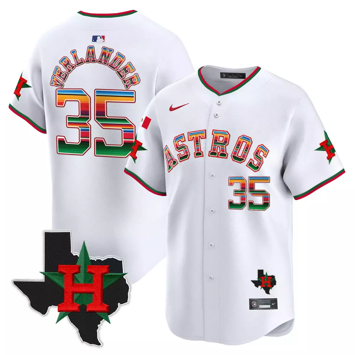houston astros 35 verlander white jersey mexico texas patch vapor premier limited all stitched 52r