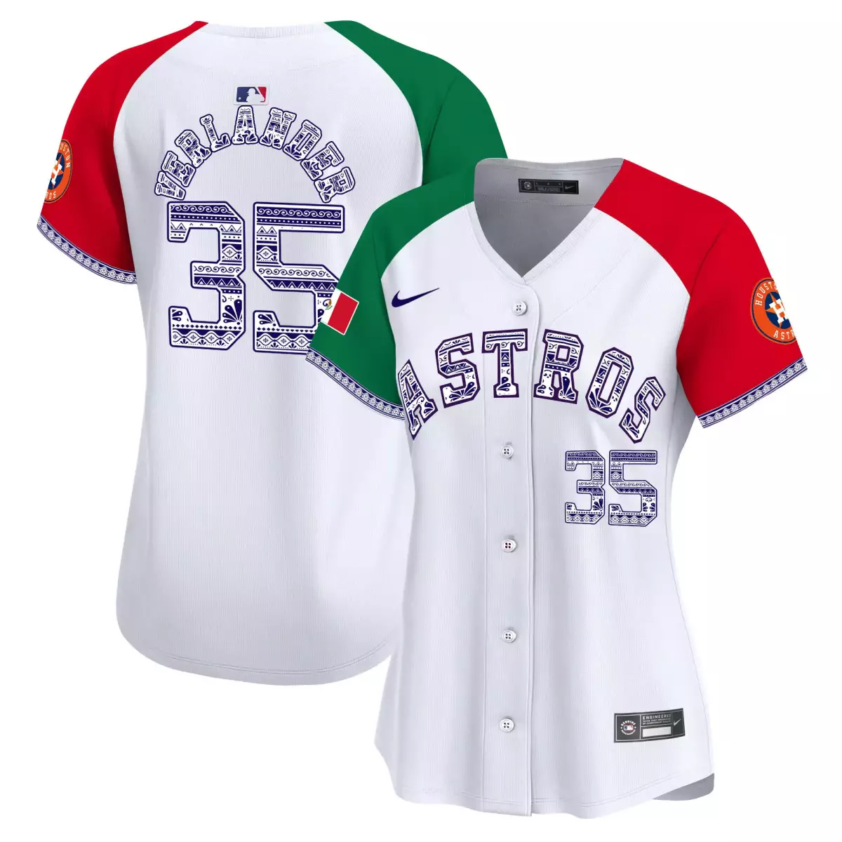 houston astros 35 verlander white jersey mexico vapor premier limited all stitched 4of