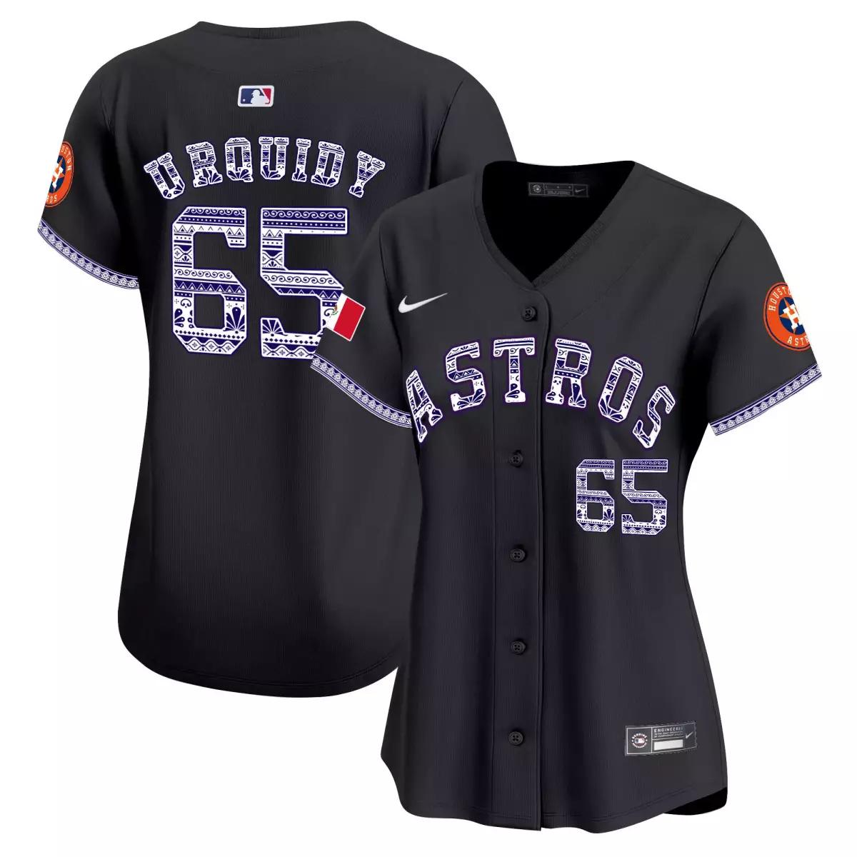 houston astros 65 urquidy black jersey mexico vapor premier limited all stitched
