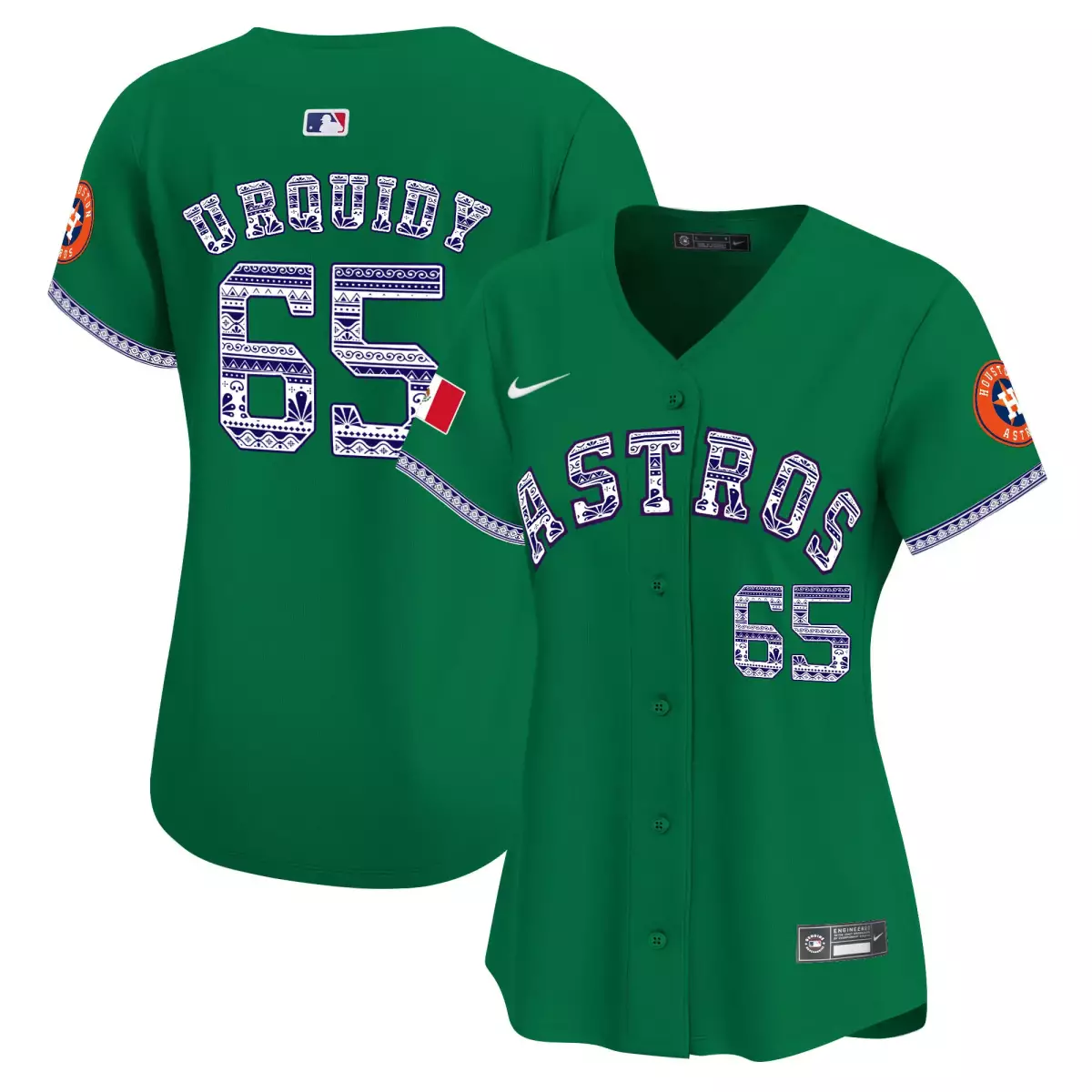 houston astros 65 urquidy green jersey mexico vapor premier limited v2 all stitched rai