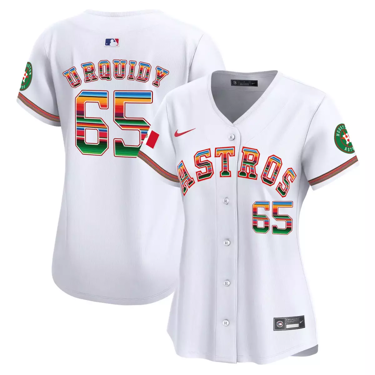 houston astros 65 urquidy white jersey mexico vapor premier limited all stitched 17t