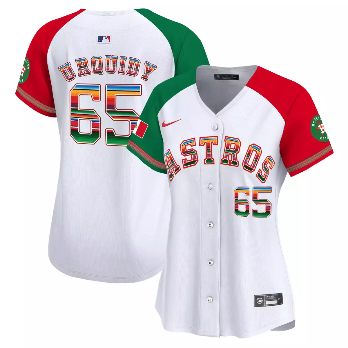 houston astros 65 urquidy white jersey mexico vapor premier limited all stitched 17t