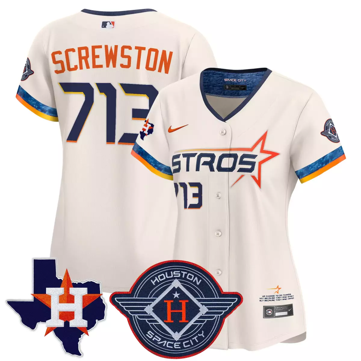 houston astros 713 screwston cream jersey 2025 city connect texas patch vapor premier limited all stitched e55