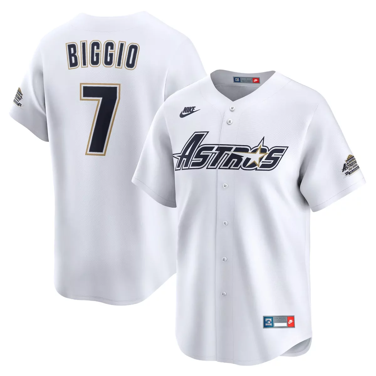 houston astros craig biggio white home cooperstown collection logo player jersey