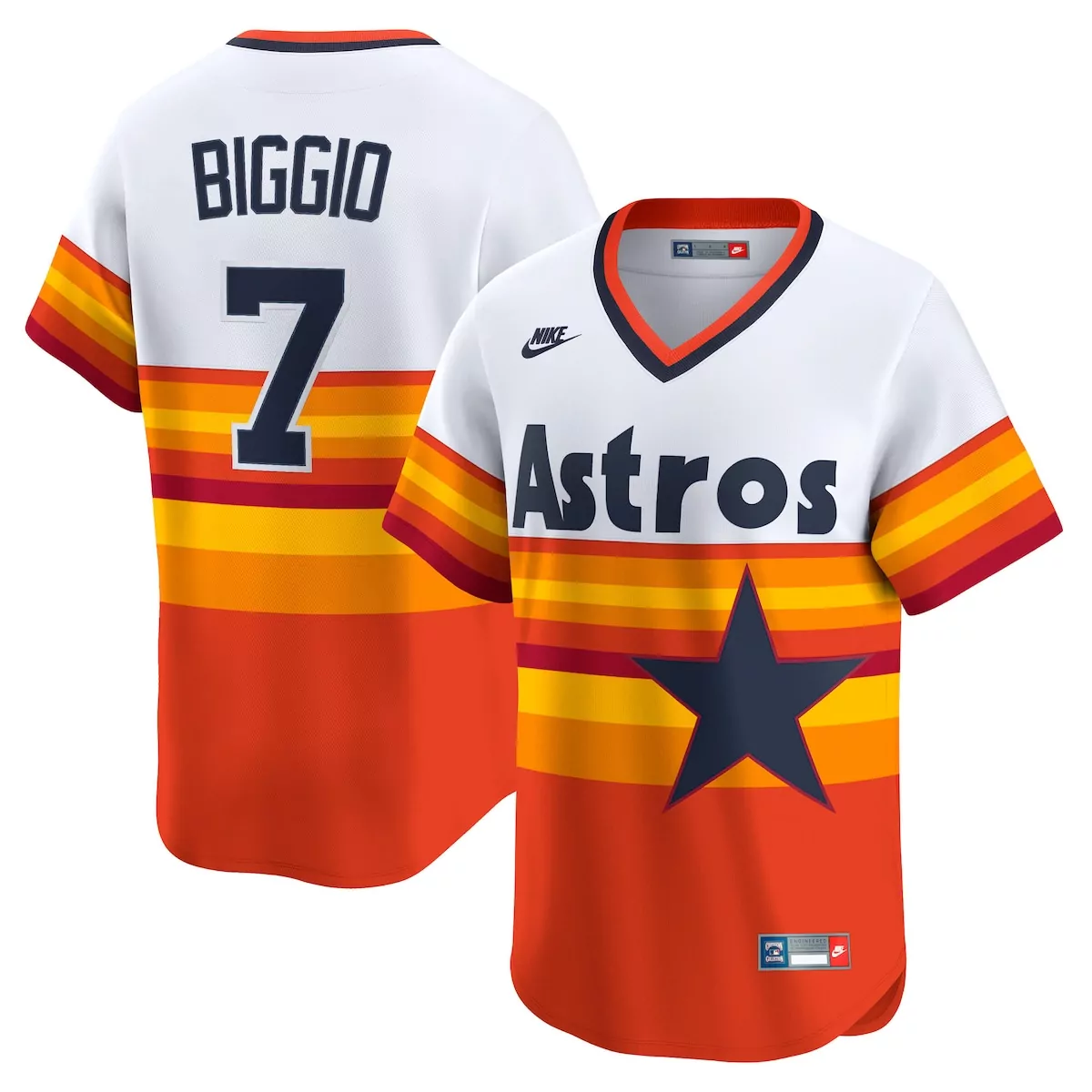 houston astros craig biggio white home cooperstown collection logo player jersey