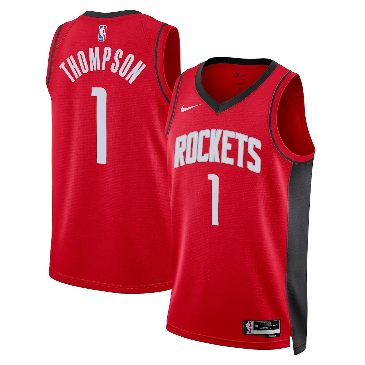 houston rockets icon edition jersey red amen thompson unisex