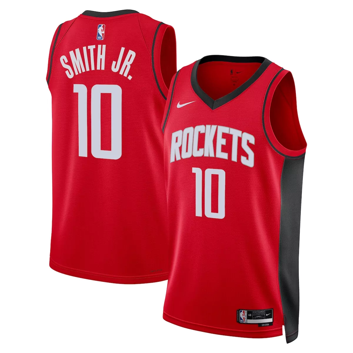 houston rockets icon edition jersey red jabari smith jr unisex