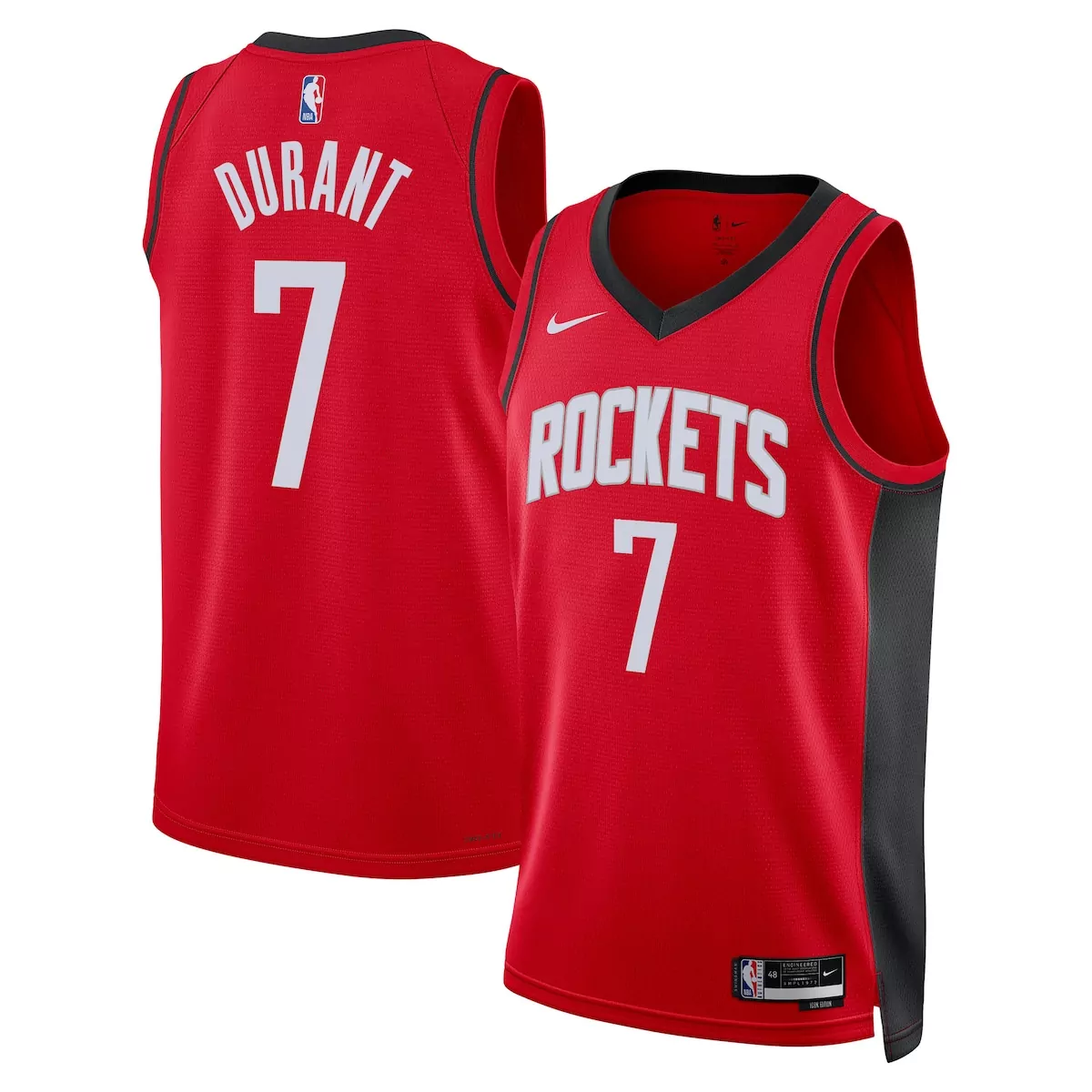 houston rockets icon edition jersey red kevin durant