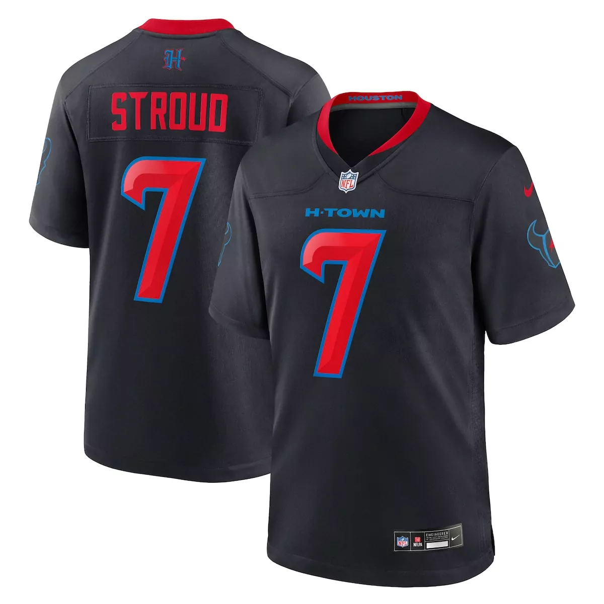 houston texans c j stroud carbon black fashion jersey
